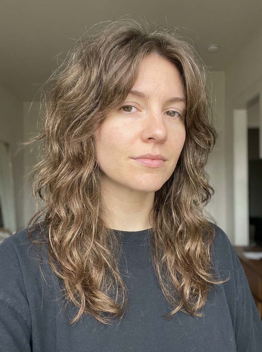 Wavy Wolf Cut als Wolf Cut Inspiration 2026